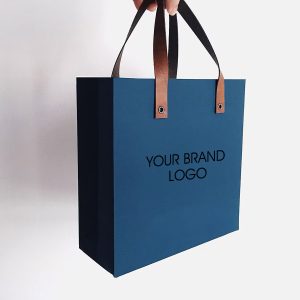 Blue Paper Carry Bag